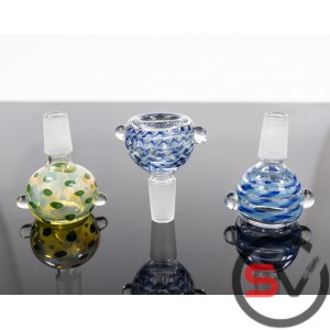 14 MM MALE COLOR GLASS BOWLS 10CT/PK